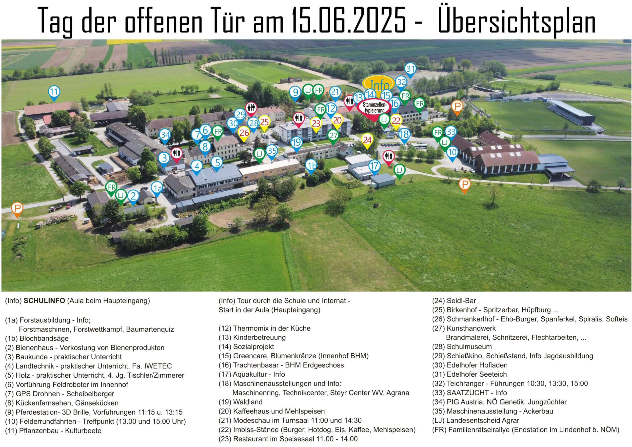 Tag der offenen Tür am 15.06.2025 – Übersichtsplan