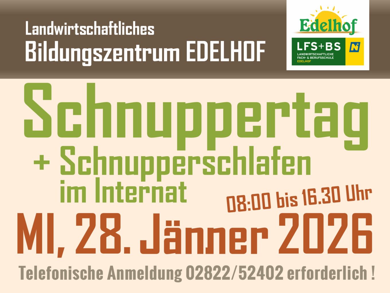 Schnuppertag mit Schnupperschlafen