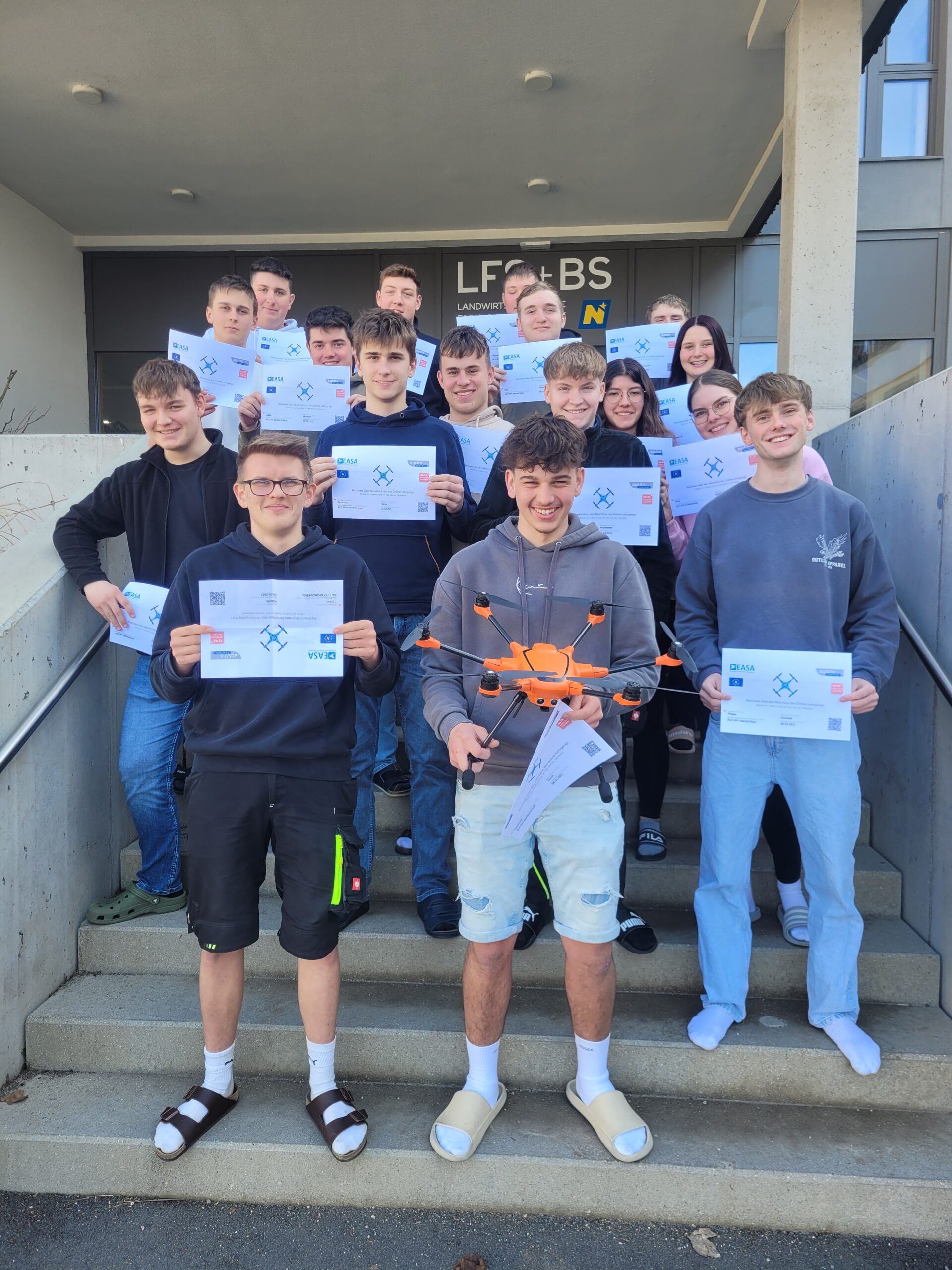 Drohnenführerschein im 3. Jahrgang