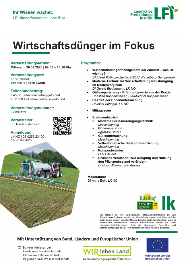 Wirtschaftsdünger im Fokus