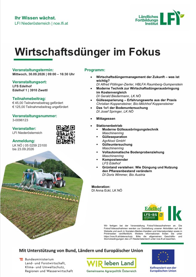 Wirtschaftsdünger im Fokus