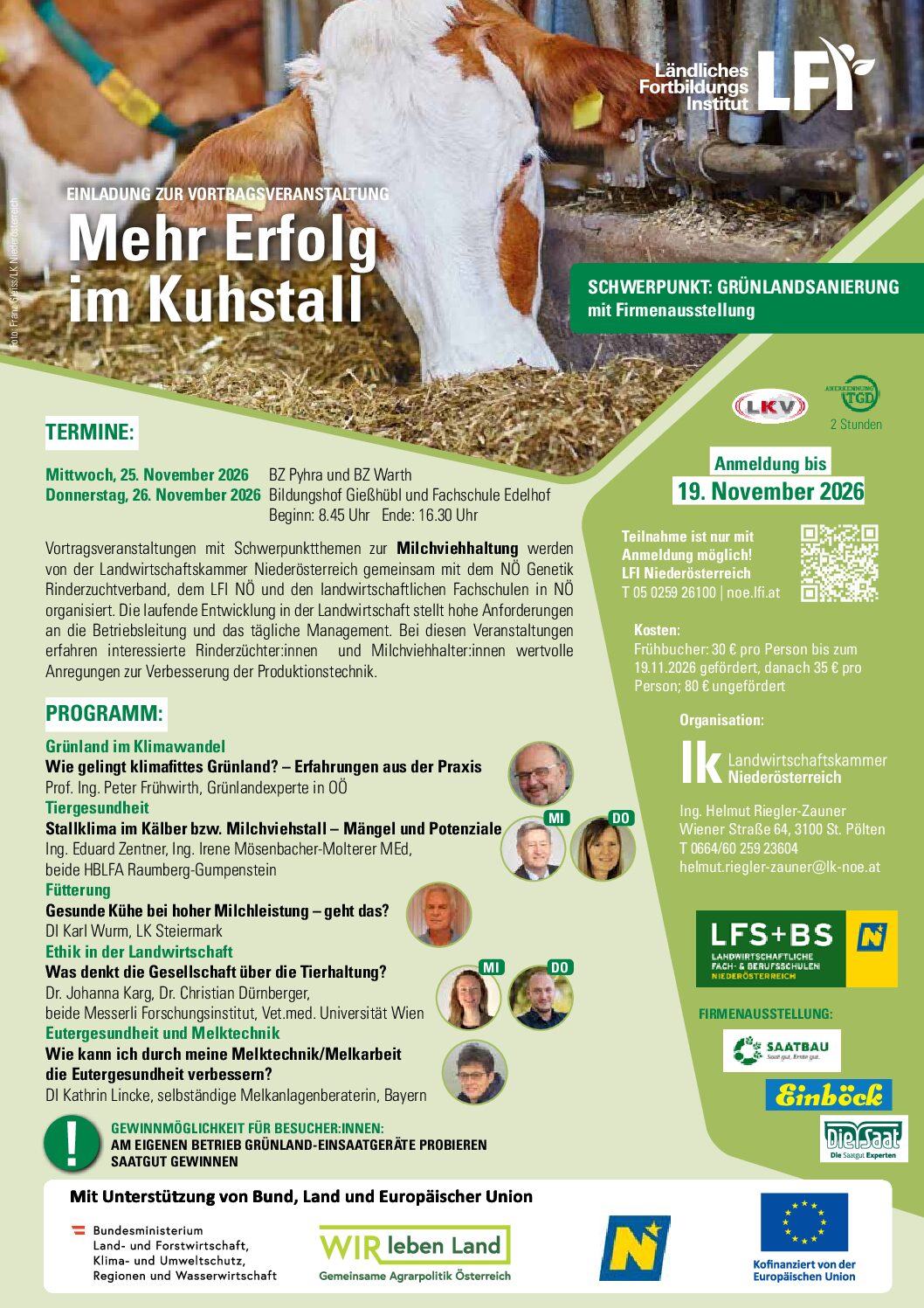 Mehr Erfolg im Kuhstall 2026
